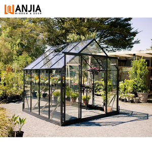 WANJIA Design moderne Cadre en aluminium rétractable <span class=keywords><strong>Solarium</strong></span> Sunroom Vente à chaud Verre à bris thermique Salon de soleil pour l'extérieur des villas - Product Image 4