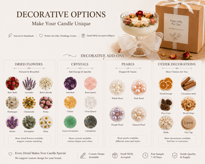 Ensemble cadeau de bougies en cire de soja dans un bol floral fait main, petit MOQ, avec boîte en kraft, étiquette <span class=keywords><strong>personnalisée</strong></span>, fournisseur d'usine - Product Image 5