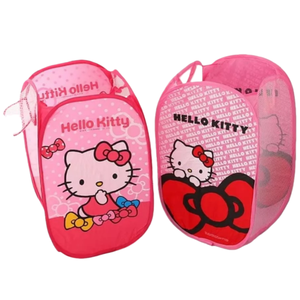 Cartoon Design Large <strong>Mesh</strong> Pop up <strong>Hamper</strong> Tall Nursery Collapsible Laundry Basket Net Sorter Bin for Dirty Clothes Toys Bathroom - Product Image 1