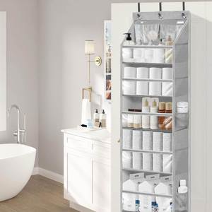 Organisateur suspendu grande capacité pour porte avec étagères et poches renforcées pour chambre et salle de bain, idéal pour le rangement d'outils - Product Image 5