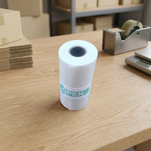 Papier thermique monocouche 57mm*25mm pour caisse enregistreuse avec impression numérique pour imprimante vidéo 110HG Blanc - Product Image 3