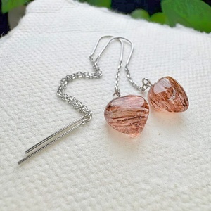 <span class=keywords><strong>Pendientes</strong></span> de Plata 925 de Alta Calidad con Cristales Curativos, Diseño de Corazón <span class=keywords><strong>Super</strong></span> 7 en Oro Negro, para Regalos de Joyería - Product Image 4