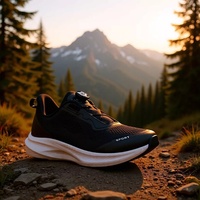 Chaussures de voyage d'extérieur pour hommes à bout large et largeur généreuse, nouvelles baskets respirantes en maille avec boutons, antidérapantes, pour la course à pied, Zapatillas