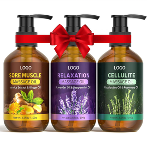 Olio da Massaggio OEM 100% Naturale allo Zenzero, Lavanda ed Eucalipto <span class=keywords><strong>per</strong></span> Dolori Muscolari e Mal di Schiena, Uso Professionale <span class=keywords><strong>per</strong></span> Aromaterapia e Spa - Product Image 1