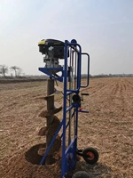 Tarière de forage profond haute efficacité 1,1-1,5 m, 186 mm, à moteur diesel refroidi par air, pour clôtures agricoles, Fabricant chinois