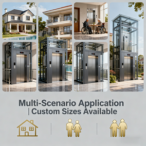 Platform Lift Hidrolik Tanpa Poros <span class=keywords><strong>2</strong></span> Lantai 500kg Lift Rumah Elevator Rumah Kecil - Product Image 4