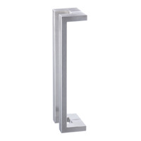 Poignée de tirage carrée double face en acier inoxydable SUS304 pour portes de bureau, idéale pour portes en verre et en bois, installation facile