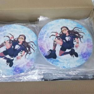 Customized Print Anti-slip Blank Dye Sublimation Custom Slipmat Round Felt Turntable Slip Mat for <b>Vinyl</b> Disc Record Player - Product Image 5