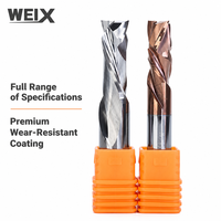Fraise à compression Weix Machine Cad Cam à 2 dents en carbure de tungstène pour affûtage de tour, outil de fraisage CNC pour le bois, pour routeur CNC
