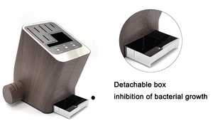 Moderno Portacuchillos Metálico Grande de Doble Cara con Esterilización Rápida, Botón Ergonómico, Plástico Vertical, Nuevo Set de Bloques SKD005, Nuevo de Madera K - Product Image 6