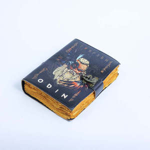 Couverture en cuir véritable de qualité supérieure, mini-agenda avec papier écologique, design personnalisable, compatible avec le crayon, cadeau - Product Image 1