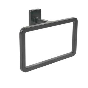 Accessoires <span class=keywords><strong>de</strong></span> salle <span class=keywords><strong>de</strong></span> bain modernes et élégants, installation facile, porte-serviettes en alliage <span class=keywords><strong>de</strong></span> zinc, noir, vente flash - Product Image 3