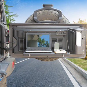 Estante de almacenamiento multifuncional de Metal para puerta trasera de coche plegable Compatible con Jeep Wrangler 2018 + Accesorios Automotrices - Product Image 5