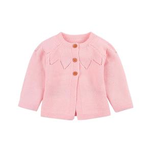 Ivy10525A Suéter Cárdigan de Color Sólido para Niñas Pequeñas Otoño Invierno 2019, Cárdigan de Punto con Patrón Liso para Bebés Princesas - Product Image 2