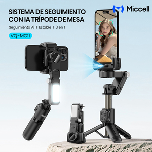 Stabilisateur compact Miccell avec suivi IA, mini trépied et télécommande sans fil pour le streaming, les vlogs et les voyageurs - Product Image 5