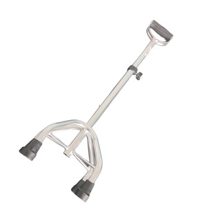 Bâton de marche à quatre pieds Hengnuochang en alliage d'aluminium léger, antidérapant, réglable en hauteur, pour personnes âgées, aide à la mobilité - Product Image 5