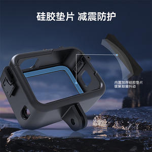 <span class=keywords><strong>Telesin</strong></span> es compatible con <span class=keywords><strong>GoPro</strong></span> Hero13/12/<span class=keywords><strong>11</strong></span>/10/9, jaula de plástico tipo conejo con marco de expansión anticaídas. - Product Image 4