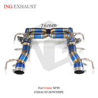 ING Ferrari knalpot pipa Titanium knalpot katup Muffler Catback untuk Ferrari SF90 knalpot dengan kualitas tinggi pipa knalpot mobil