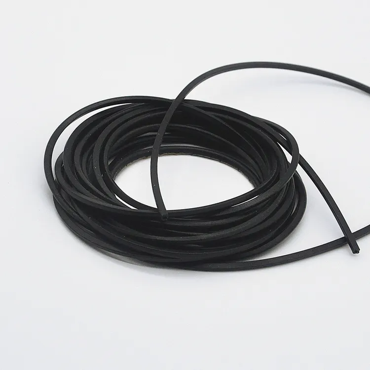 Conductive O shape round cord in solid and hollow type for IP69 waterproof,conductive compression silicone tubing