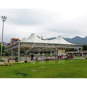 Lujo nuevo diseño PVDF PTFE ETFE Membrana de tensión estructura cubierta de <span class=keywords><strong>techo</strong></span> al aire libre impermeable paisaje Plaza sombreado tienda - Product Image 3