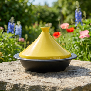 Meilleures ventes : <span class=keywords><strong>Cocotte</strong></span> en <span class=keywords><strong>fonte</strong></span> antiadhésive, compatible lave-vaisselle, sans PFOA, compatible gaz, compatible four, pour cuisine, type Tajine - Product Image 1
