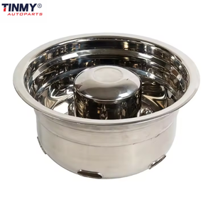 <span class=keywords><strong>Tapacubos</strong></span> cromados redondos con perno de 165mm directo de fábrica personalizado, <span class=keywords><strong>tapacubos</strong></span> de acero inoxidable pulido con espejo, simulador de rueda de <span class=keywords><strong>17</strong></span>" - Product Image 4