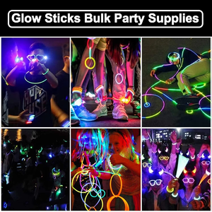 แท่งไฟเรืองแสงไนท์แพ็ค100กำไลข้อมือ LED บำบัดแบบใหม่สำหรับงานเทศกาลงานแต่งงาน April Fool <span class=keywords><strong>Day</strong></span> Events - Product Image 6