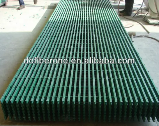 FRP GRP fiberglass pultrusion raspen T-bar 30mm 50% open rate