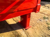 Conteneur à déchets extérieur personnalisé à crochet de levage, conteneur métallique à crochet de levage