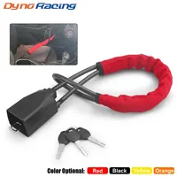 Antivol universel pour volant de voiture avec câble en acier ABS et 3 clés pour camion, SUV, fourgonnette, camping-car