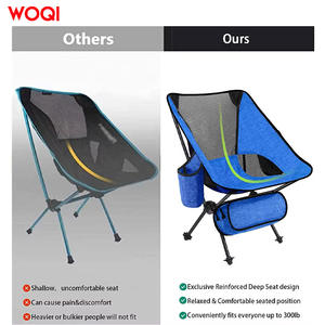Silla de Playa Plegable Woqi con Marco de Aluminio Aeronáutico 7075, Portátil y Resistente para Campamento al Aire Libre - Product Image 4