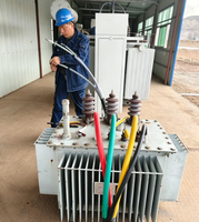 Transformateur de distribution triphasé 33 kV 500 kVA S13-M immergé dans l'huile, monté sur poteau, entièrement scellé, certifié ISO9001 pour zones rurales