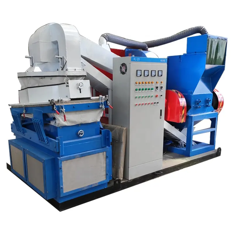 Dây đồng granulator máy chất thải dây điện tái chế máy phế liệu cáp đồng dây tước máy