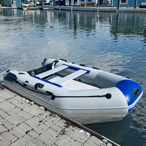 2026 280cm 9.2 ft Marine Inflatable Dinghy Rowing Canoe Portable Assault Rafting Fishing Kayak Air Deck Floor <b>Yacht</b> for - Product Image 4