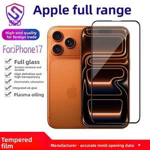 Protector de Pantalla de Vidrio Templado para 17/16/15/14/13 <span class=keywords><strong>Pro</strong></span> Max para XR, Antiexplosión, Impresión de Pantalla Completa - Product Image 1