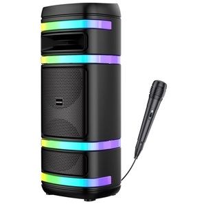 KARLSON Portable Bluetooth <b>Speaker</b> 2x8 40W Rechargeable With LED Lights FM <b>USB</b> KK-8208 - Product Image 2