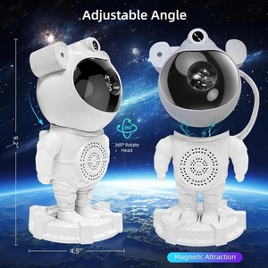 Lonvel Starry Projector Light Laser Sky Star Projector Bt Music <span class=keywords><strong>Speaker</strong></span> Multi-color Giratorio Spaceman Lámpara de proyección - Product Image 5