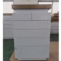 Coffre à panneaux en bois blanc personnalisé tiroir Table de chevet grande capacité pour la maison ou l'hôtel pour le salon