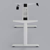 Cadre de bureau réglable électrique à double moteur, 3 niveaux, automatique, en fer, durable, moderne, pour la maison et le bureau