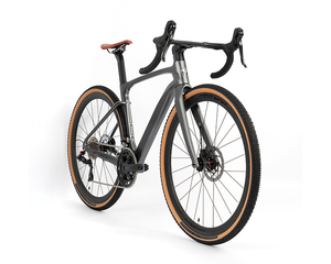 Bicicletta da Strada e <span class=keywords><strong>Gravel</strong></span> Economica in Fibra di Carbonio, 24 Velocità, 38c 40c, Freni a Disco Idraulici Completi - Product Image 3