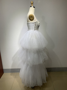 Vestido de novia de Fiesta blanco con diamantes brillantes, <span class=keywords><strong>2023</strong></span> - Product Image 5