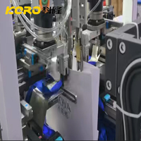 Machine entièrement automatique d'insertion de corde pour sacs en papier, machine à œillets et à filetage