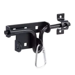 Đen trượt Bolt cổng khóa Heavy Duty trượt Bolt cổng Latch với cổng phần cứng