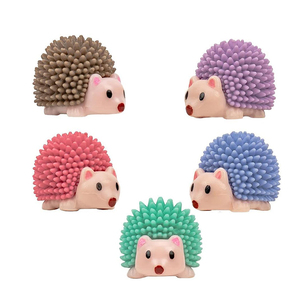 Figurines d'animaux de la vie sauvage personnalisées Dihua Décoration de gâteau Jouets d'animaux en PVC Figurines de jouets de hérisson d'animaux en PVC - Product Image 1