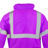 Veste de travail pour homme personnalisée, haute visibilité, respirante, résistante à l'eau, imperméable, réfléchissante, certifiée CE, impression de logo, industrielle