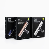 Diffuseur d'aromathérapie pour voiture en alliage de haute qualité, mini, noir, avec clip pour grille d'aération et parfum naturel