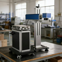 Machine de gravure de plaques nominatives à colonne par laser UV à refroidissement par eau - Facile à utiliser, prend en charge DXF/PLT/AI, nouveau système CNC