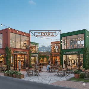 Diseño Moderno de Área de Comidas, Conjunto Modular de Contenedores para <span class=keywords><strong>Plaza</strong></span> Comercial, Restaurante en Contenedor, Cocina, Tienda, Casa Contenedor - Product Image 5