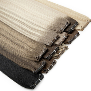 Extensiones de cabello LeShine Salon de calidad, pelo europeo, trama atada a mano, doble máquina dibujada, trama Genius - Product Image 1