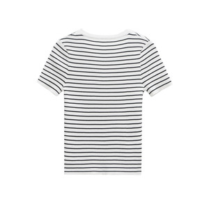 MYST & ZA femmes 2025 printemps nouveau Style décontracté Simple polyvalent rayé tricoté haut à <span class=keywords><strong>manches</strong></span> <span class=keywords><strong>courtes</strong></span> 3519020 - Product Image 6